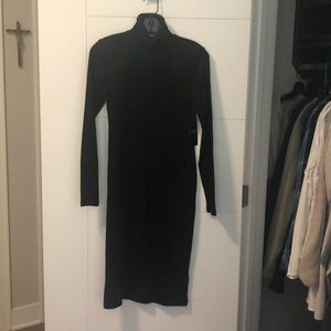 Turtle neck tee shirt dress